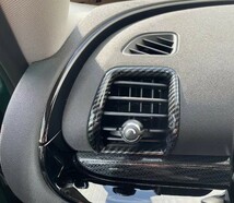 スポーティ全開♪ カーボン ルック エアコンダクト カバー BMW MINI ミニ F54 クラブマン ワン クーパー クーパーS クーパーSD クーパーD_画像1