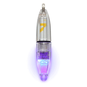 LED 水中集魚ライト FIRE FISH クアトロ UV 直径20mm×長さ101mm 耐水圧1000m 電池別売 ファイアーフィッシュ 船釣り 堤防釣り LUMICA