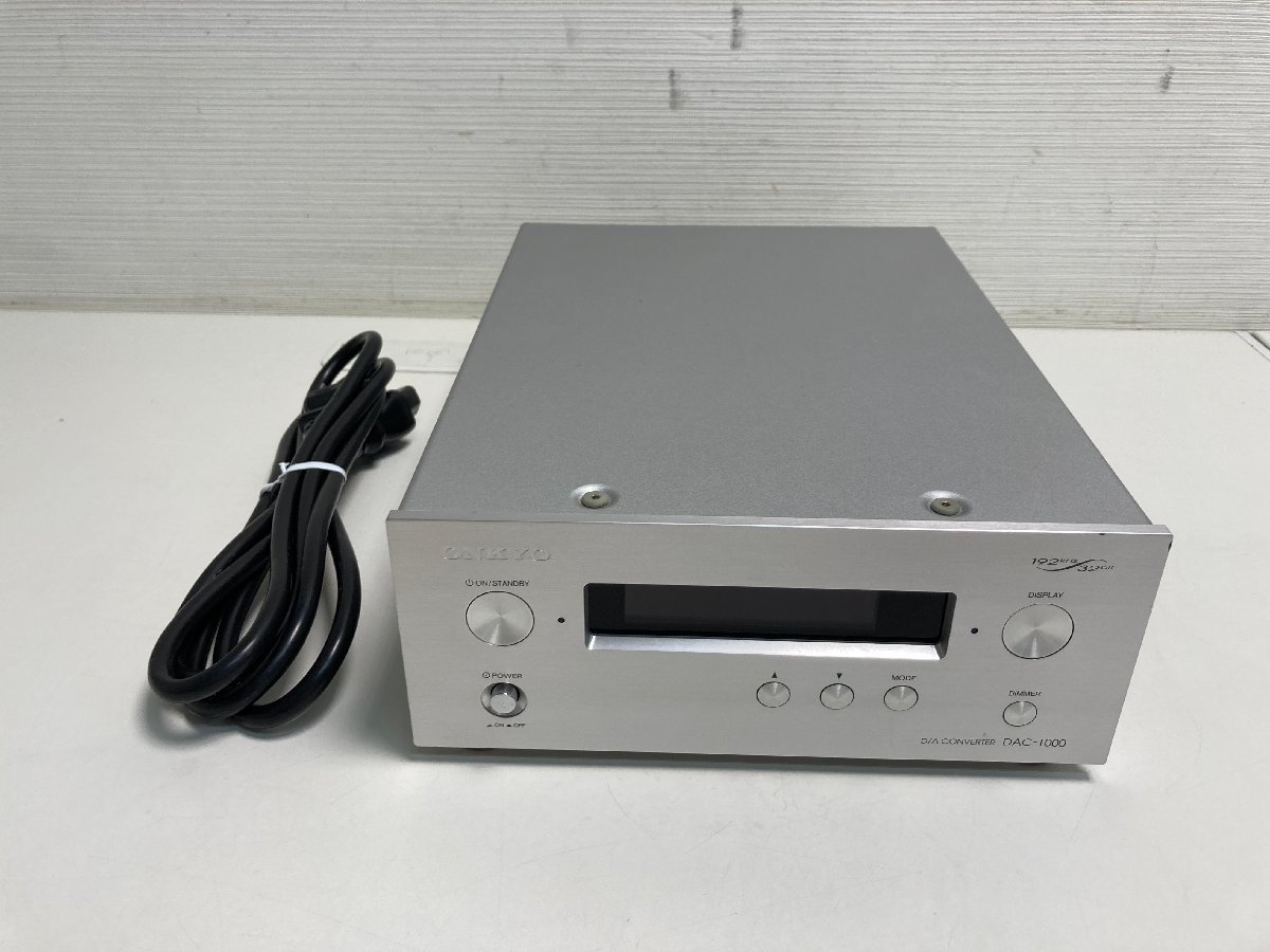 売れ済オンライン 良品 ONKYO D/Aコンバーター DAC-1000S シルバー