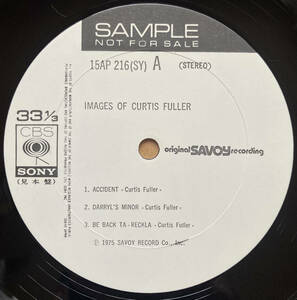 SAMPLE 見本盤 CURTIS FULLER カーティス・フラー / IMAGES OF CURTIS FULLER 15AP-216 PROMO YUSEF LATEEF LEE MORGAN