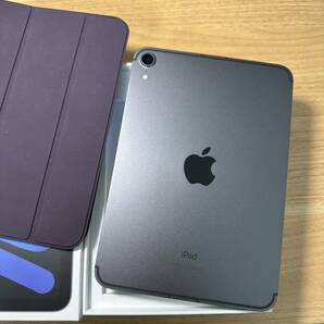 Apple iPad mini （第6世代）wi-fi + Celluar 64GB Space Gray 純正カバー付 MK893J/A モデルA2568の画像1