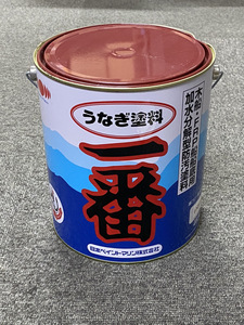 うなぎ一番　レトロレッド　4kg　ヘコミ缶　日本ペイント　③