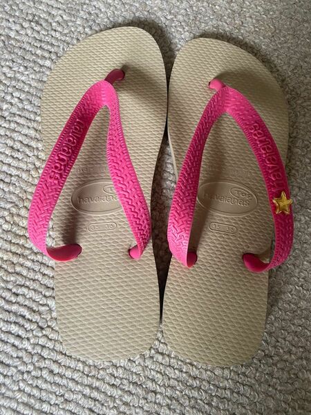 havaianas ハワイアナス　ビーチサンダル(ビジュー付き) 35-36