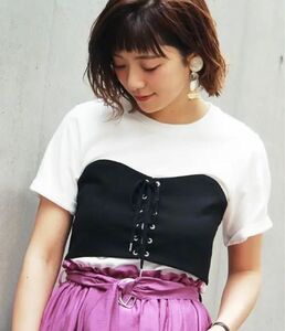 新品未使用★PAGEBOY ビスチェ付きTシャツ　ページボーイ