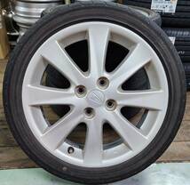 ♪22-0143♪中古☆DAIHATSU/ダイハツ純正☆ムーヴカスタムRS用☆軽用/16インチ☆16×4.5J+45☆100/4H☆165/50R16☆タイヤおまけ♪_画像2