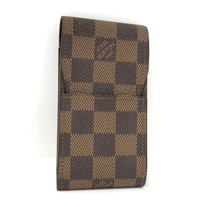 【中古】LOUIS VUITTON エテュイ シガレット タバコケース ダミエ エベヌ N63024