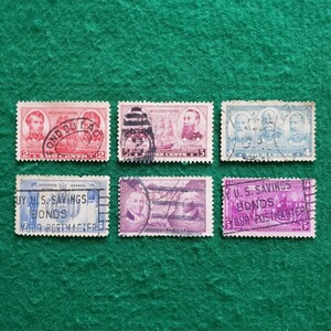 アメリカ合衆国切手 UNITED STATES POSTAGE ★6枚　1936年/外国切手