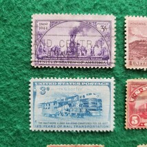 アメリカ合衆国切手 UNITED STATES POSTAGE 鉄道 機関車 汽車 ★6枚　外国切手_画像3