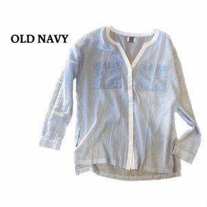 【OLD NAVY】 長袖シャツ 長袖　レディースシャツ　ストライプシャツ　ストライプ