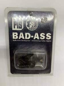 新品未開封 PTS-BA001490307【正規品】PTS BattleArms BAD-ASS アンビセーフティセレクター GBB BK 黒 ブラック