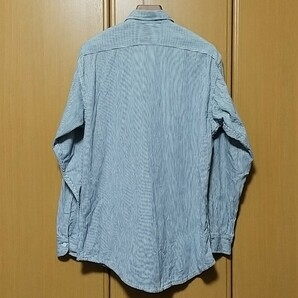 BIG MAC 長袖シャツ 80年代 80s ヒッコリー ワークシャツ M 15.5 メンズ USA製 アメカジ JC Penney ジェイシーペニー ビッグマックの画像4