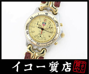 iko- pawnshop TAG Heuer * rare Senna model CG1121-0 leather belt new goods replaced men's quarts beautiful goods RY6716