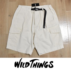 [ free shipping ] new goods wild thingspig men to large cargo shorts L regular price 13200 jpy WT22044AD natural Wild Things *