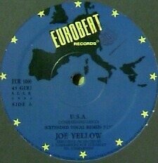 $ JOE YELLOW / U.S.A. (穴) ★DA PUMP「U.S.A」の原曲★ EUR 1000 ( Joe Yellow / USA ) YN94 ユーロビート 1992年　レコード【新品在庫】