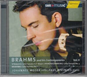 [CD/Hanssler]R.シュトラウス:チェロ・ソナタヘ長調Op.6&ブラームス:チェロ・ソナタ第1番ホ短調Op.38他/J.モーザー(vc)&P.リヴィニウス(p)