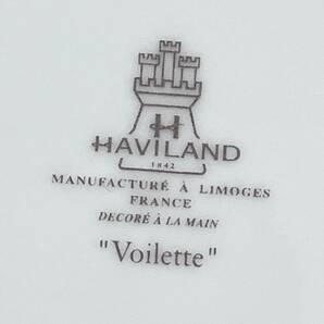 アビランド リモージュ HAVILAND LIMOGES ”Voilette” 大皿 盛皿 ブラックドット 1枚 フランス（3080）未使用の画像6