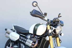 バークバスターズ ハンドガード(BHG-080) トライアンフ Scrambler1200 XE/XC 熱間鍛造強化アルミニウム製バックボーン2点締め 　　