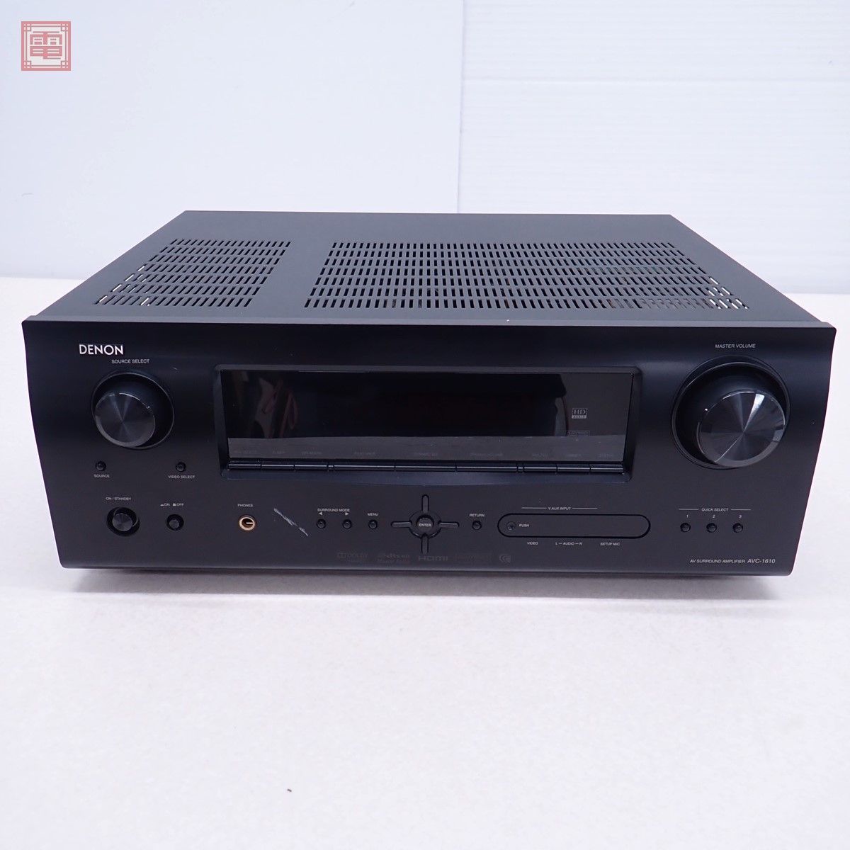 DENON AVC-1610 アンプ ブラック デノン リモコン/AVアンプ用