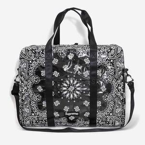 Supreme Bandana Tarp Large Duffle Bag Black シュプリーム バンダナ タープ ダッフル バッグ ブラック 黒