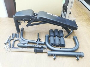 iROTEC マルチポジションベンチHPM レッグエクステンション/レッグカールベンチ 筋トレ器具 中古