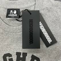 新品 ● NEIGHBORHOOD A BATHING APE 22AW コラボ Tシャツ ネイバーフッド ベイシングエイプ ベイプ 222NOAPN-CSM04S グレー XL_画像4