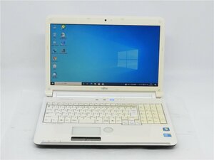 カメラ内蔵/中古/15.6型/ノートPC/Windows10/爆速SSD128/4GB/i5-M560/FMV　AH550/5B 　Office搭載/HDMI/無線WIFI/ブルーレイ/テンキー