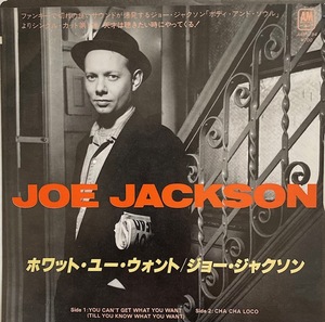 JOE JACKSON　YOU CAN’T GET WHAT YOU WANT ジョー・ジャクソン　国内盤EP　1984年