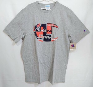 【XL】CHAMPION チャンピオン 半袖Tシャツ ビッグCロゴ グレー