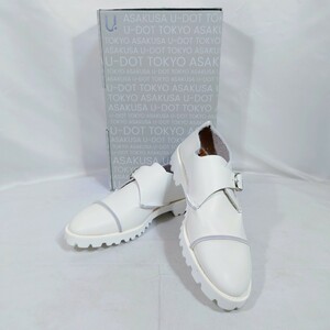 【B品】【23cm】U-DOT ユードット MONK SHOES ホワイト