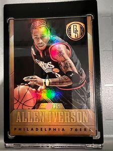 超絶レア高級版Black Gold Parallel /25枚限定 14 Panini Gold Standard Allen Iverson アレン・アイバーソン NBA バスケ All-star MVP HOF