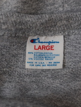 80s USA製 Champion チャンピオン プリント Tシャツ(メンズ L)杢グレー ヴィンテージ_画像7