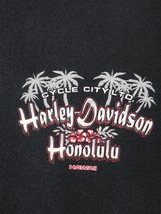 HARLEY DAVIDSON■ホノルル ハワイ ロゴプリントTシャツ ブラック/XL ハーレーダビッドソン 00S HAWAII_画像6