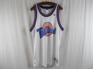 champion■TuneSquadバスケットボールシャツ ホワイト/40 96年製 SPACE JAM
