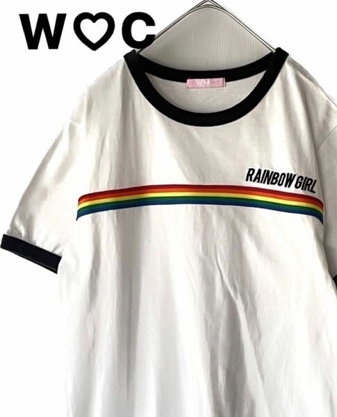 WC Rainbow Girl 刺繍Tシャツ　フリーサイズ