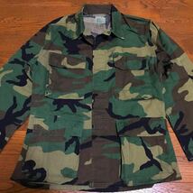 米軍実物 BDUジャケット WOOD LAND CAMO ウッドランド カモ ジャングルファティーグジャケット 4th XS-S small - short アメリカ軍 USMC _画像4