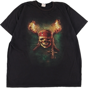 古着 WALT DISNEY PIRATE OF CARIBBEAN パイレーツオブカリビアン 映画 ムービーTシャツ メンズL /eaa342258