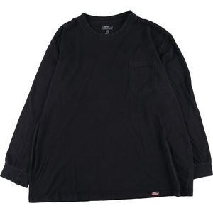 古着 ディッキーズ Dickies 無地ポケットロングTシャツ ロンT メンズXXXL /eaa342440