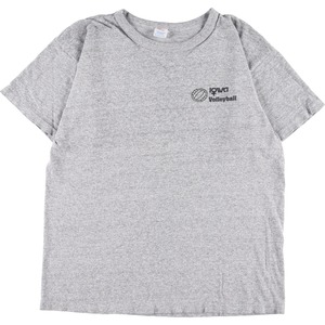 古着 80年代 チャンピオン トリコタグ 88/12 ハチハチワンツーボディー 杢グレー 霜降り プリントTシャツ USA製 メンズM /eaa345001