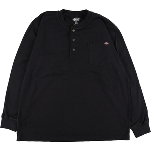 古着 ディッキーズ Dickies ヘンリーネック ロングTシャツ ロンT メンズXL /eaa345460