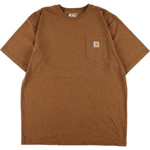 古着 カーハート Carhartt Loose Fit 半袖 ワンポイントロゴポケットTシャツ メンズXL /eaa345549