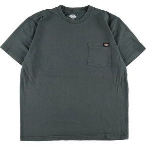 古着 ディッキーズ Dickies 半袖 ワンポイントロゴポケットTシャツ メンズL /eaa345552