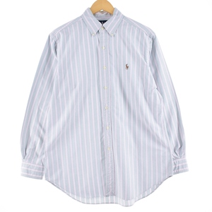 古着 ラルフローレン Ralph Lauren CLASSIC FIT クラシックフィット 長袖 ボタンダウンストライプシャツ メンズL /eaa347983