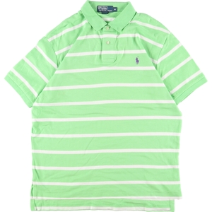 古着 ラルフローレン Ralph Lauren POLO by Ralph Lauren 半袖 ボーダー ポロシャツ メンズM /eaa343324