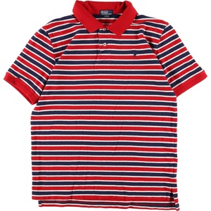 古着 ラルフローレン Ralph Lauren POLO by Ralph Lauren 半袖 ボーダー ポロシャツ レディースXL /eaa346571