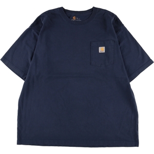 古着 カーハート Carhartt 半袖 ワンポイントロゴポケットTシャツ メンズXL /eaa348383