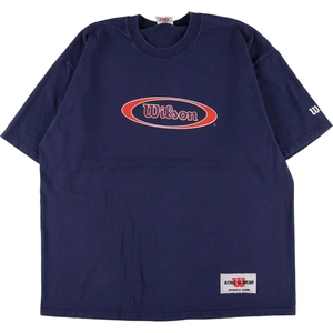 古着 ウィルソン Wilson アドバタイジングTシャツ USA製 メンズXXL /eaa348479