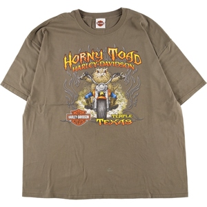 古着 ヘインズ Hanes Harley-Davidson ハーレーダビッドソン 両面プリント モーターサイクル バイクTシャツ メンズXXL /eaa348956