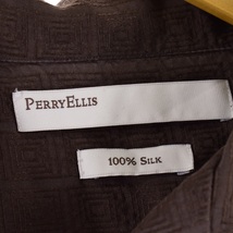 古着 ペリーエリス PERRY ELLIS 半袖 シルクシャツ メンズL /eaa349141_画像3