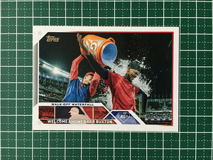 ★TOPPS MLB 2023 SERIES 1 #326 WALK-OFF WATERFALL／BYRON BUXTON［MINNESOTA TWINS］ベースカード「COMBO CARDS」★