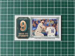 ★TOPPS MLB 2020 ALLEN & GINTER #M9WF-5 FIELDER INTERFERENCE インサートカード「9 WAYS TO FIRST BASE MINIS」20★